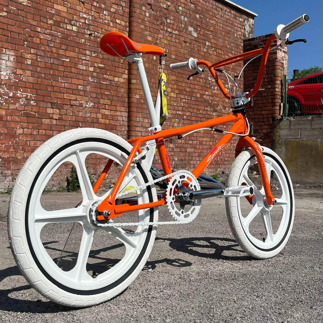 Skyway Street Beat Custom Bike Orange / White 6 Skyway Street Beat Custom Bike Orange / White - Image 6