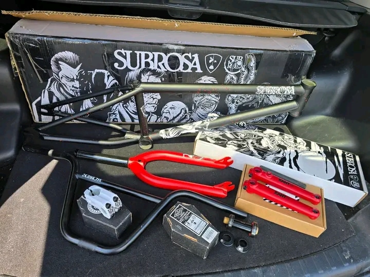 Subrosa Villicus Frame Package Matte Black Red Splatter 11 Subrosa Villicus Frame Package Matte Black Red Splatter - Image 11